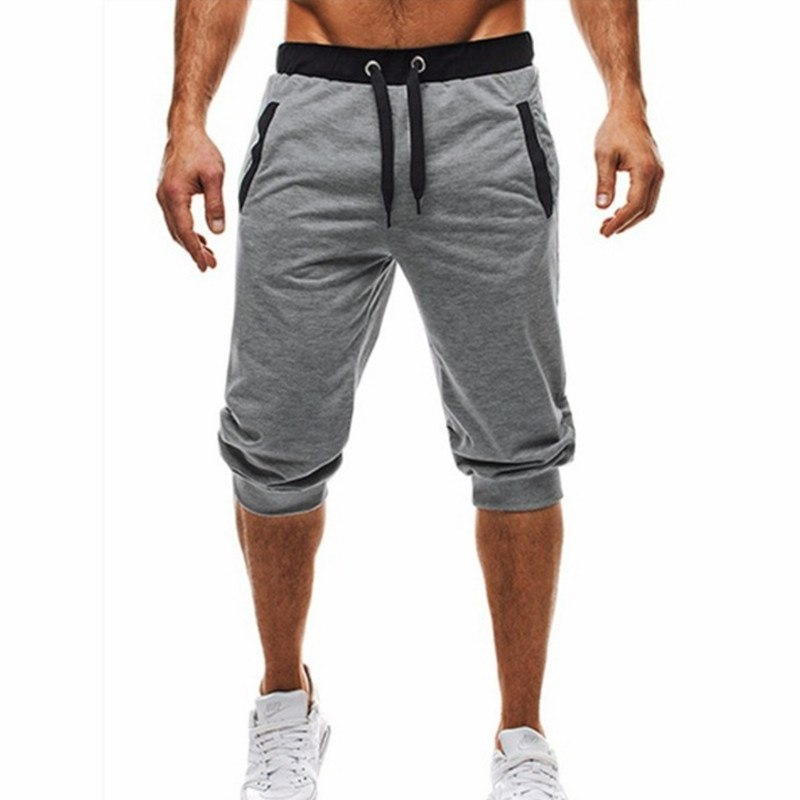 Comfortable Knee-Length Elastic Cotton Men’s Joggers