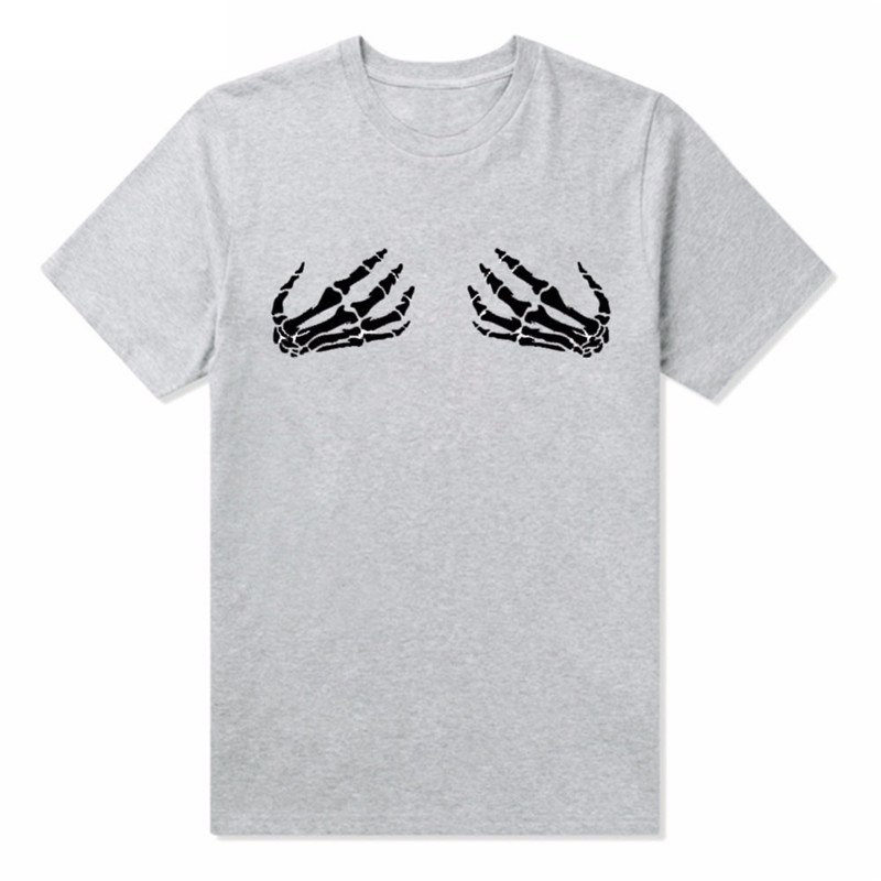 Skeleton Hands Printed Party Women's T-Shirt